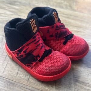 Nike Kids Sneakers Red and Black size 6C